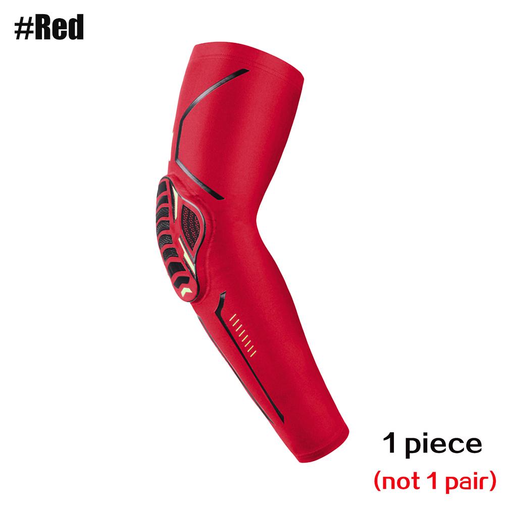 

1 шт. профессиональные спортивные налокотники против столкновений, дышащие УФ-защитные приспособления для езды на велосипеде, бега, баскетбола, футбола, волейбола M