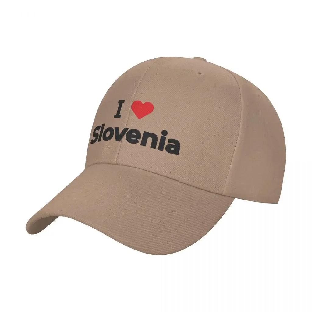 I Love Slovenia Baseball Cap Golf Hat Vintage Golf Cap Hat Baseball Cap Luxury Woman Men's
