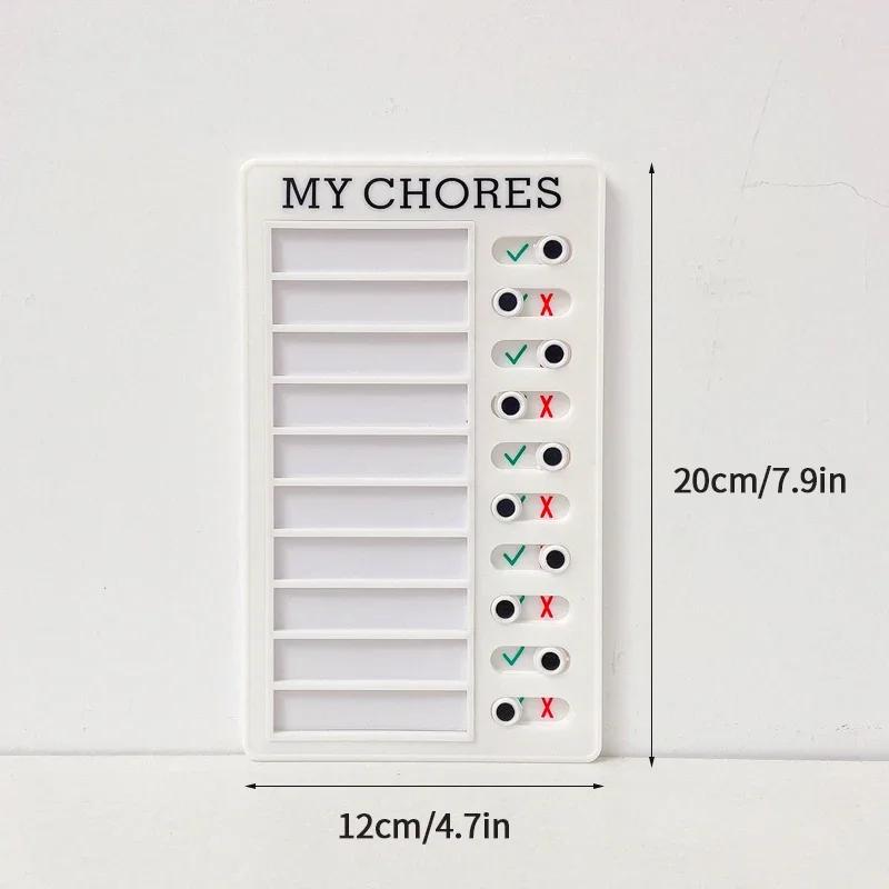 My Chores Reusable Checklist Board Daily Task Planning Board Hanging Checklist Check Plan Student Stationery Supplies Plan List