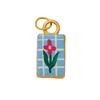 Modern Elliptical Jewelry Component Floral House Print Accessories Stainless Steel Charm for Handmade Enthusiasts