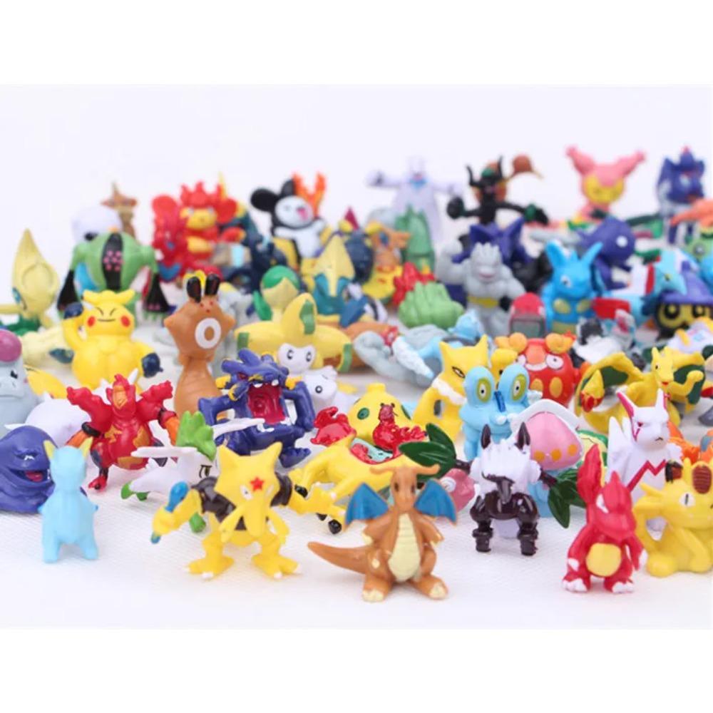 144pcs Pikachu Action Figure Toys Mini Figures Model Toy Pikachu Anime Doll Birthday Christmas Gifts Figurines Twisted Models
