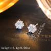 S925 Silver Plated Snowflake Earrings - Small & Sophisticated Studs, Premium Quality Fashion Jewelry for Women, Elegant Winter Gift