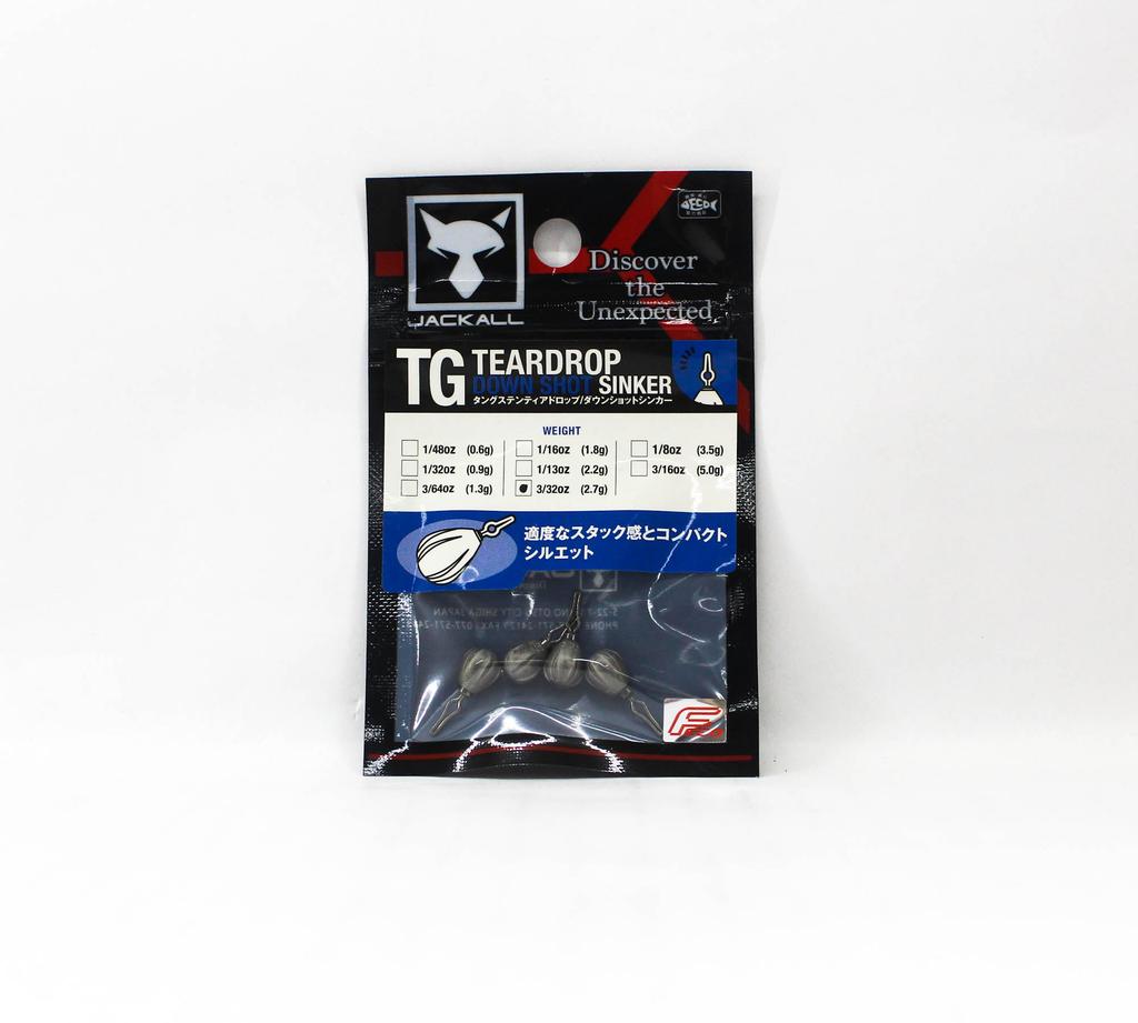 Jackall Wolfram Tropfen Downshot Blei Größe 2,7 Gramm (1501)