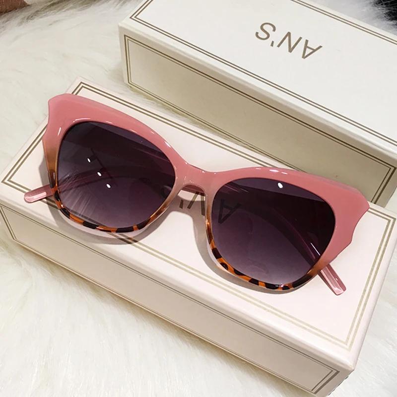 Cat Eye Vintage Sunglasses Women Brand Designer Fashion Gradient Sun Glasses Female Irregular Candy Colors Oculos De Sol