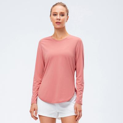New Women'S T-Shirt Quick Drying Jacket Long Sleeved Yoga Sportswear Fitness Running Slim Fit Top Half Zip Hoodie