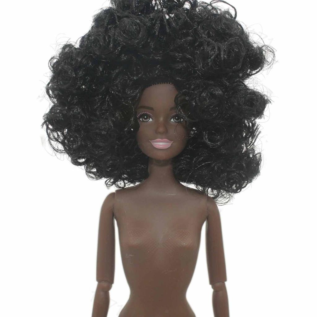 30cm Black African Doll Black Skin Men And Women Couple Models New Naked African Doll Joint Movable Girls Play House Toys