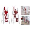 Valentines Day Love Ladder Tabletop Decoration Wood Sign for Romantics Home Wedding Parties Table Centerpieces Decors