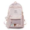 Schoolbag Korean version of the new transparent backpack schoolbag female college style high value ins style fashion large capacity student backpack