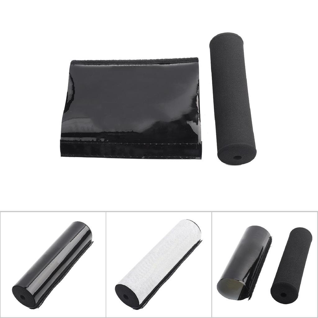 Round Motorcycle Handlebar Crossbar Bar Pad Protector for Motocross Dirt Bike ATV Quad Black