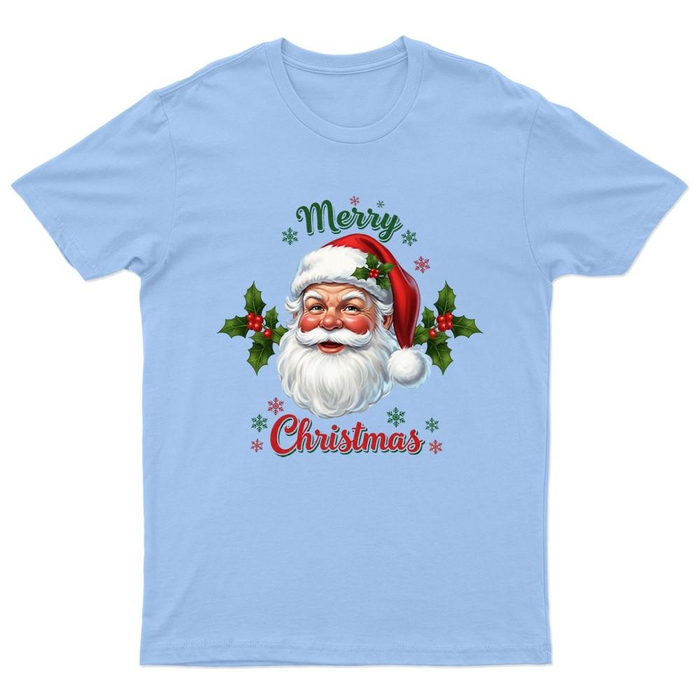 Merry Christmas Santa Claus TShirt Unisex Gift Retro Seasonal Funny Xmas