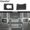 Black Wood Grain 4WD Four Wheel Driver/Power Outlet Switch Trim For 15+Ford F150