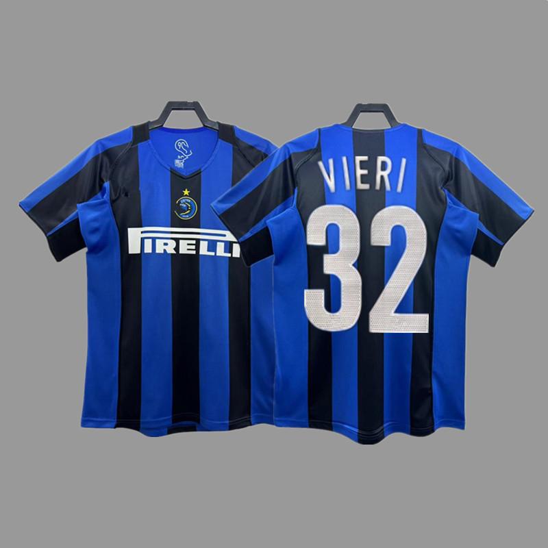 Inter Retro Jersey Football Jersey Classic Baggio Ronaldo Zanetti Figo Adriano Jersey