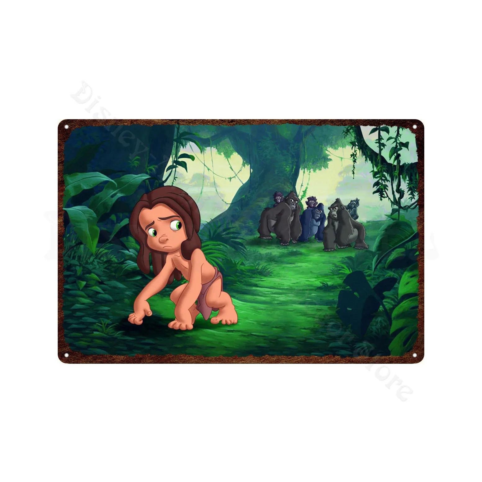 

Tarzan Metal Poster Classic Animated Films Vintage Tin Sign Plate Metal Plaque Wall Art Stickers For Room Decor 30x40cm(11.8x15.7inch)