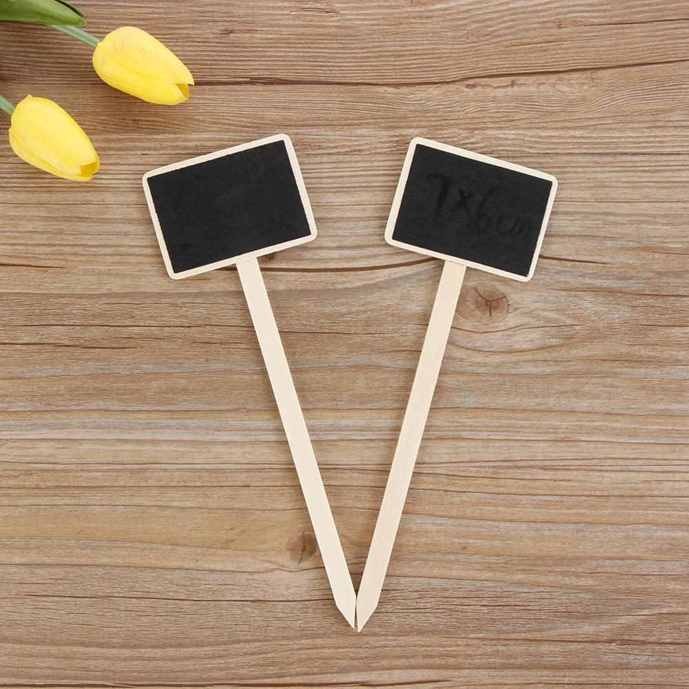 Reusable Marker House Decorations Garden Tools Classification Marker Wooden Chalkboard Plants Tags