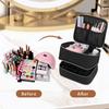 Double-Layer Portable Nail Polish & Makeup Storage Bag