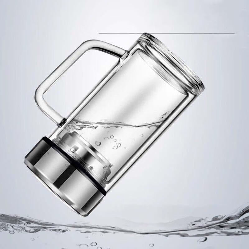 Shangheng High Borosilicate Double Wall Glass Tea Cup 400ml