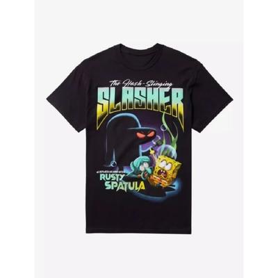 Marka Odzieży Ulicznej Anime Y2k T-shirty Oversize Odzież Męska Lato 2025 Spongebob Luźne Damskie Krótkorękawowe Top z Grafiką