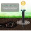 Ultrasonic Solar Mouse Repeller Ultrasonic Solar Mouse Repeller Solar Mouse Repeller Combine Sound and Vibration Outdoor Garden Mole Repeller
