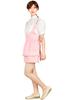 NOOLOR Anmira Uniform Waitress Maid Outfit Set Cosplay Costume (Size M, Pink)