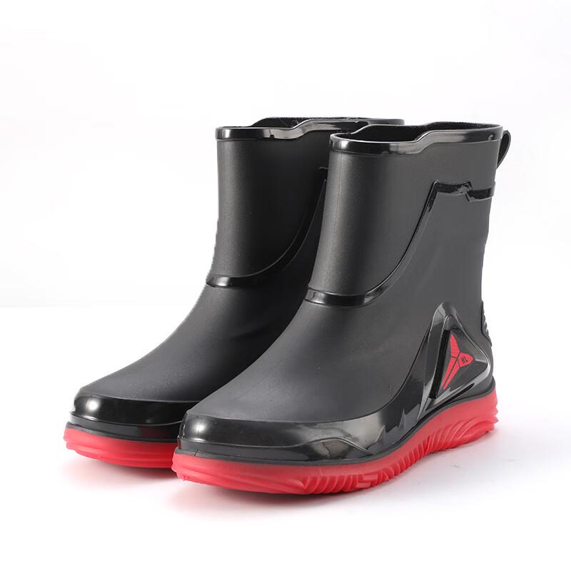 Bo Zong Men s Fashion Low-Cut Waterproof Rain Boots 40