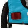 Bicycle Trailer for Dogs Blue and Black Oxford Fabric & Iron