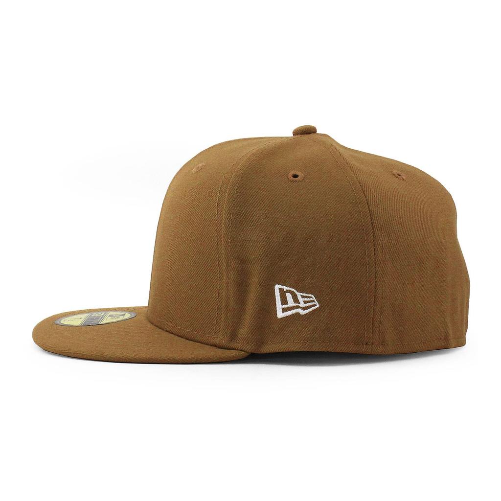 [New Era] 59FIFTY [BLANK BASIC FITTED CAPWHEAT-WHITE FLAG] Plain Blank Basic Plain Hat Cap (7 (approx. 55.8cm)) [Used]