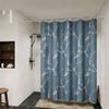 Modern Black Abstract Interwoven Line Art Waterproof Shower Curtain