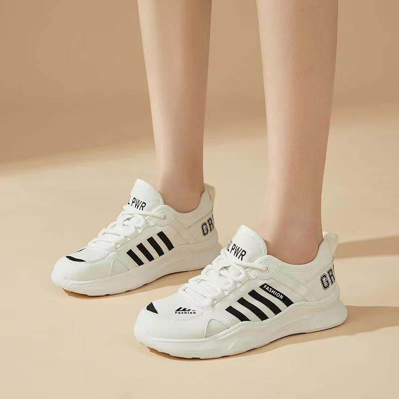 New Summer Versatile Internet Celebrity Daddy Shoes Popular Thick-soled Breathable Casual Sports Shoes Korean Style Trendy White Shoes