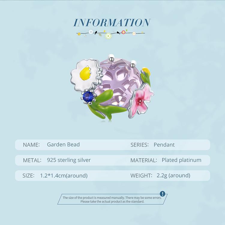 BAMOER 925 Sterling Silber farbiger Blumenanhänger Gänseblümchen-Charms passen zum Selbermachen von Armbändern und Armreifen, Libellen-Charms, feiner Schmuck