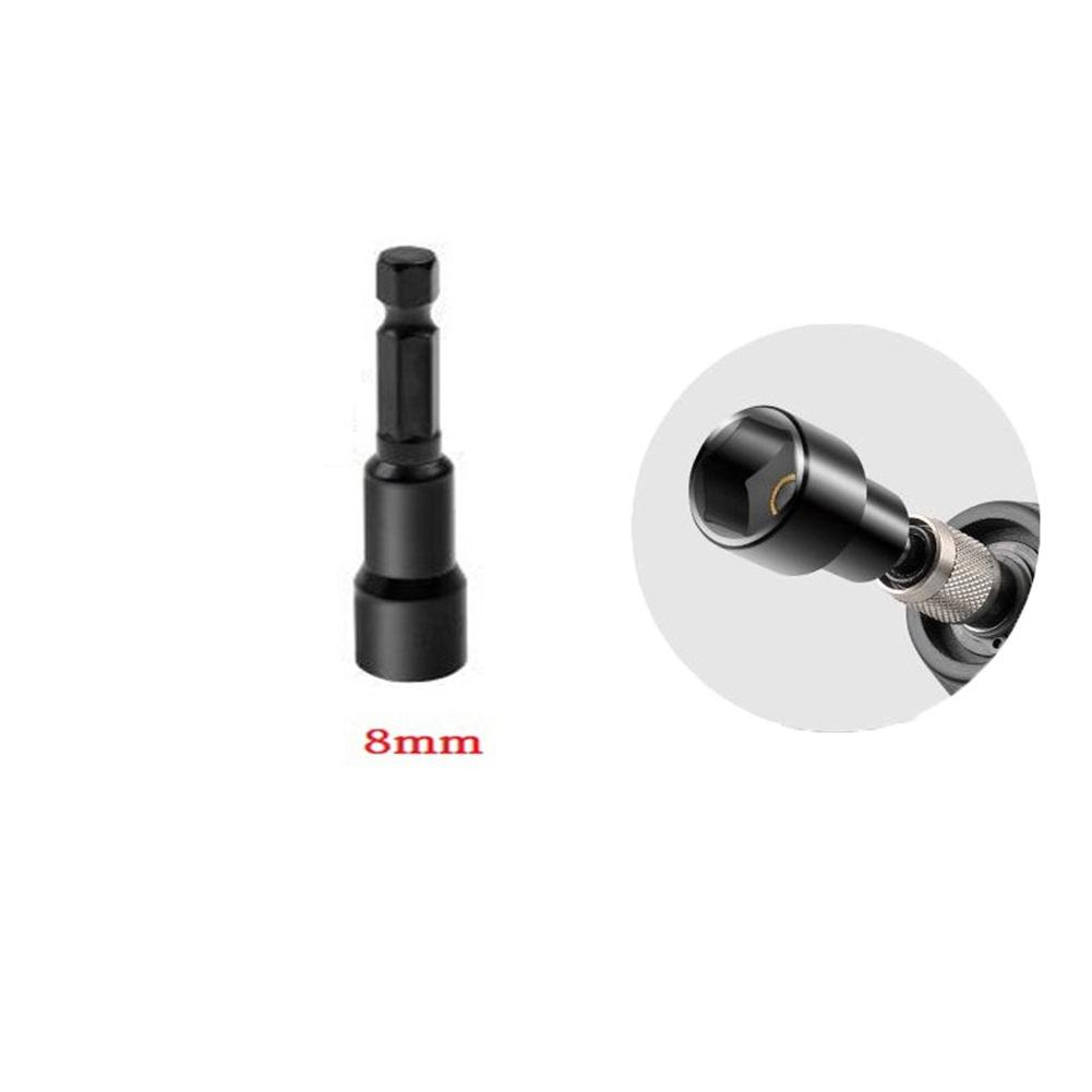 6-19mm Șurubelniță Magnetică pentru Piulițe Adaptor Soclu Adânc Capete Cheie Hexagonală 1/4 inch Oțel Crom-vanadiu Soclu Adânc Soclu Hexagonal 1/4