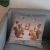 2D Cute Hedgehog Design Pillow For Home Decor Pattern Cushion Cover Suitable For Sofa Bedroom Car Pillow Cover