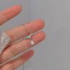 Shining Water Diamond Necklace Female Simple Sparkling Rhinestone Necklaces Outdoor Photography Decorative Pendant Necklace