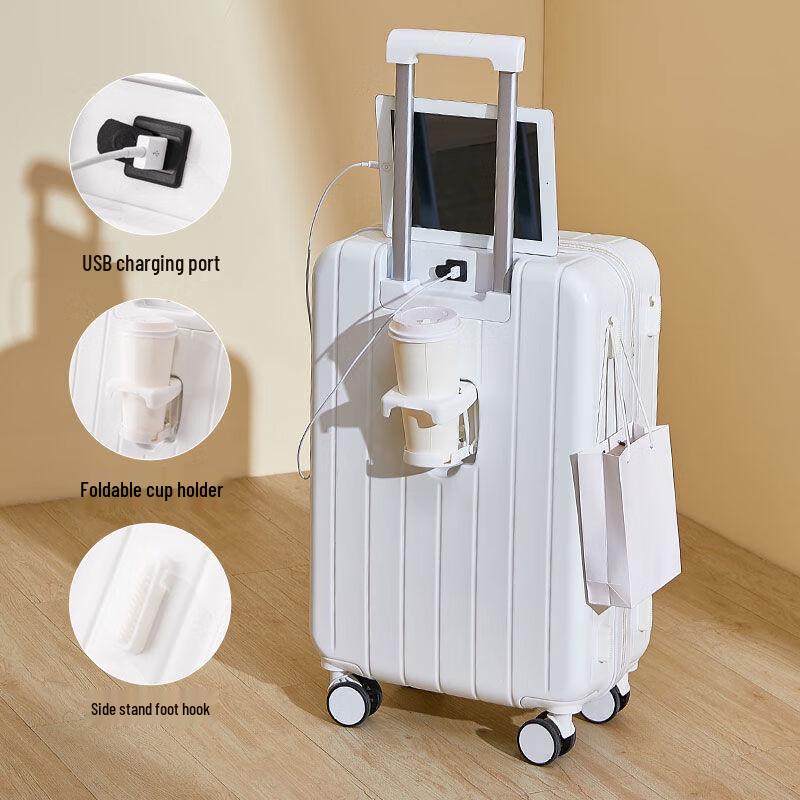 OEING Multifunctional Lightweight Travel Suitcase 26-inch