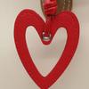 High-Grade PU Leather Heart Keyring Pendant