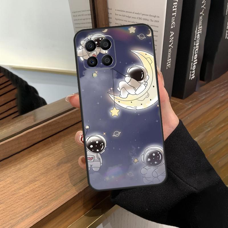 Cute Galaxy Astronaut Case For Samsung Galaxy M56 M16 M36 M33 M53 M13 M12 M32 M52 M20 M15 M55 M31 M14 M35 M34 M54
