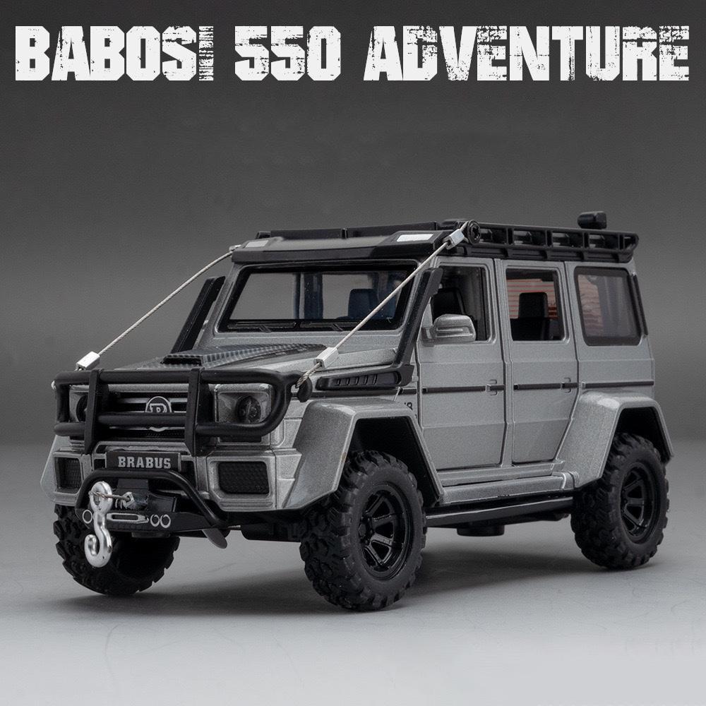 

1:32 Benz G550 Adventure 4X4² V8 Alloy Cast Toy Car Model Sound and Light Children s Toy Collectibles Birthday gift серебряный