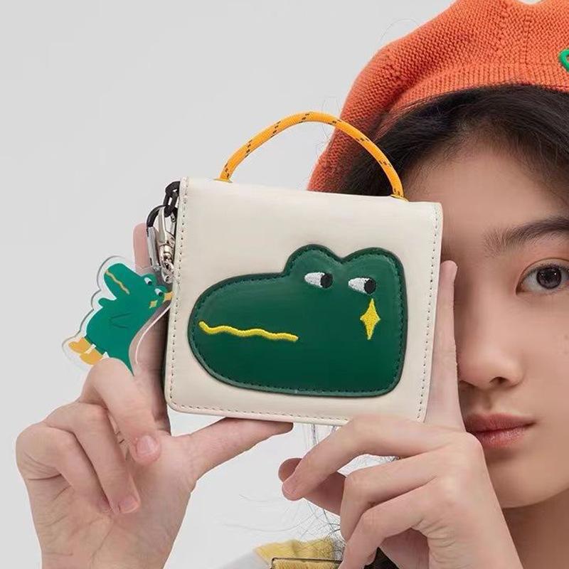 

Милый мультфильм, две пары складных зажимов для денег, компактный кошелек с несколькими картами