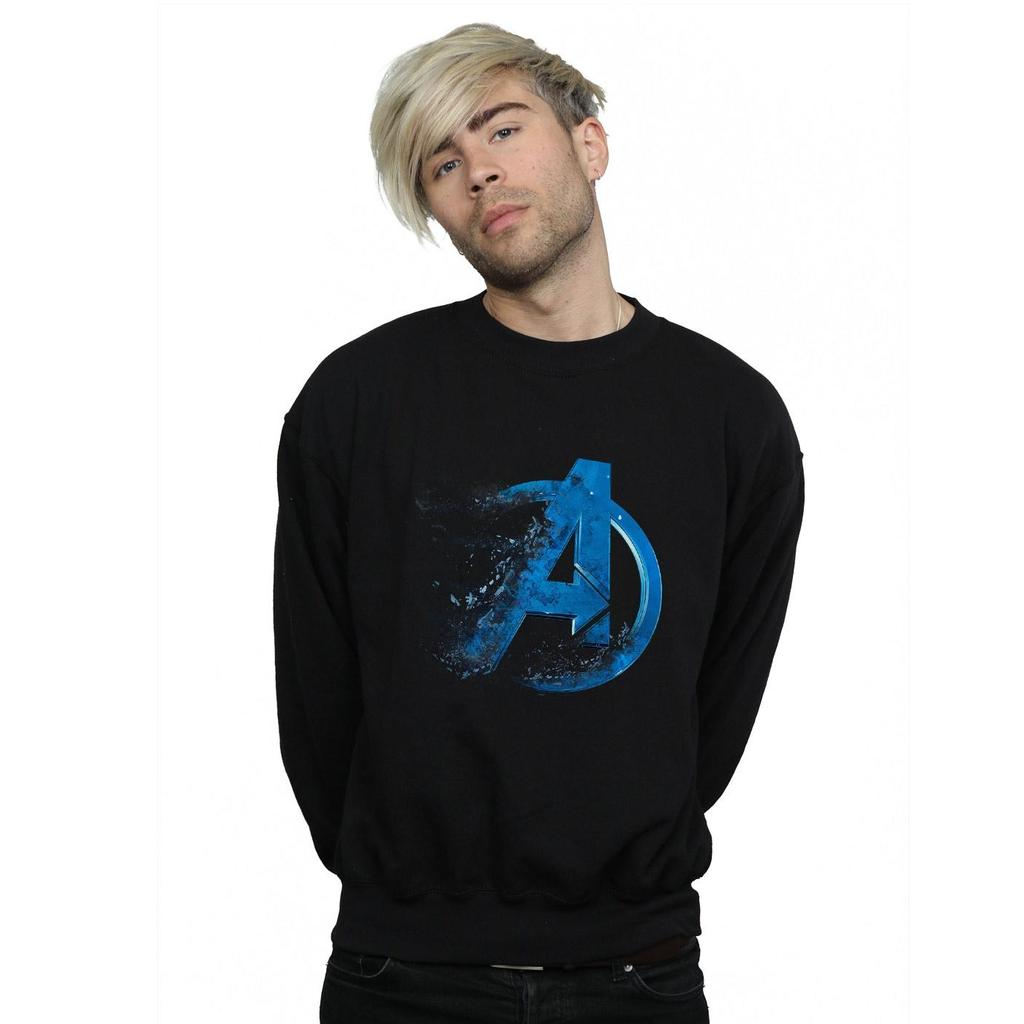 Marvel Mens Avengers Endgame Dusted Logo Sweatshirt