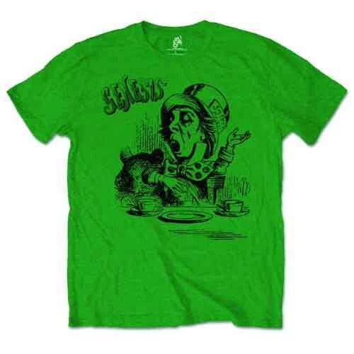 Genisis Men s Mad Hatter Short Sleeve T-Shirt, Green, Small 4XL