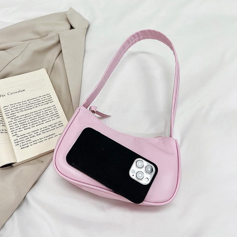 Trendy French Baguette Shoulder Bag - Cute Fashionable Underarm Handbag