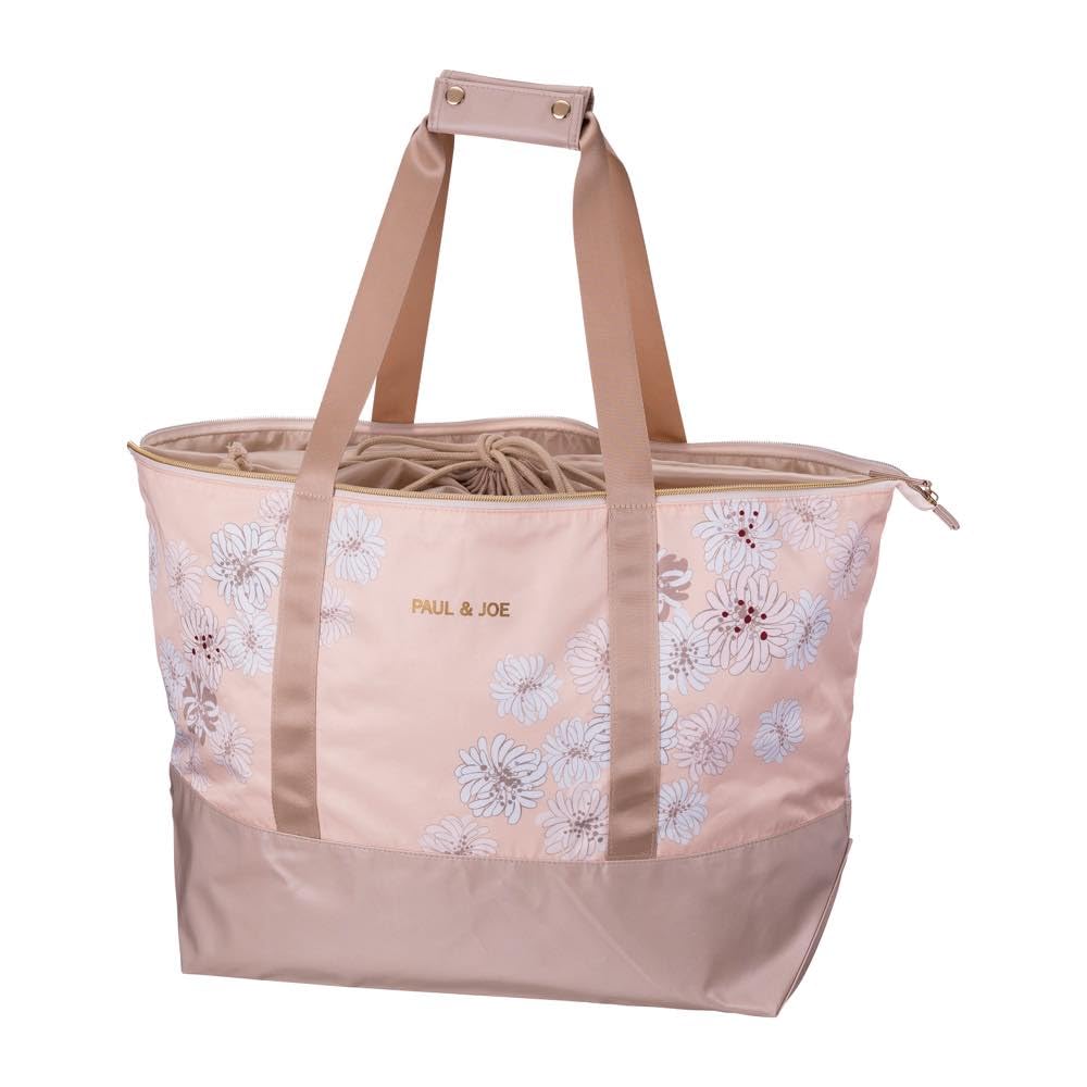 Paul & Joe Break Time Marks Picnic Tote Bag in Chrysanthemum Nude Pink (PAJB-TB06-PK)