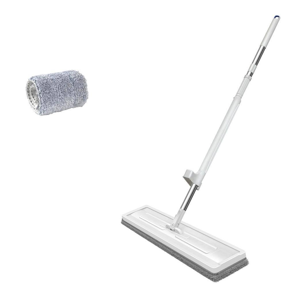 Large 42cm Flat Mop Self-Contained Slide 360°Rotating Floor Mop Microfiber Lazy No Hand-Washing Floor Floating Mop Household Cleaning Tools
