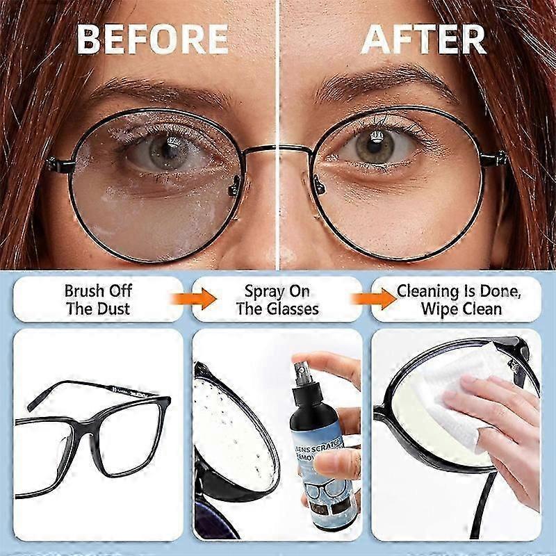 Linsen Kratzer Entferner Spray Brillen Windschutzscheiben Glas Reparatur Flüssigkeit 100ml Linsen Kratzer Entferner Spray Brillen Windschutzscheiben