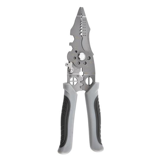 

Стриппер для снятия изоляции с проводов Точная зачистка 0,08-1,6 мм Резка Обжимка Инструмент для резки и снятия изоляции 21-в-1 Складной Многофункциональный инструмент