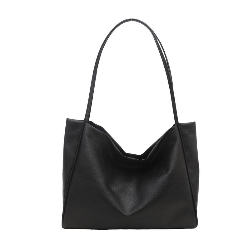 Minimalist And Modern Pu Tote Bag For Women In Brown With Generous Space Perfect For Use Daily