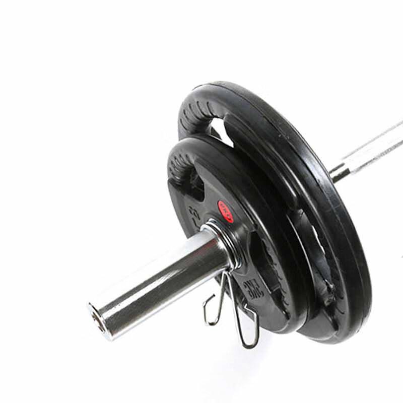 WEZHO Three-Hole Rubber-Coated Olympic Barbell Plate
