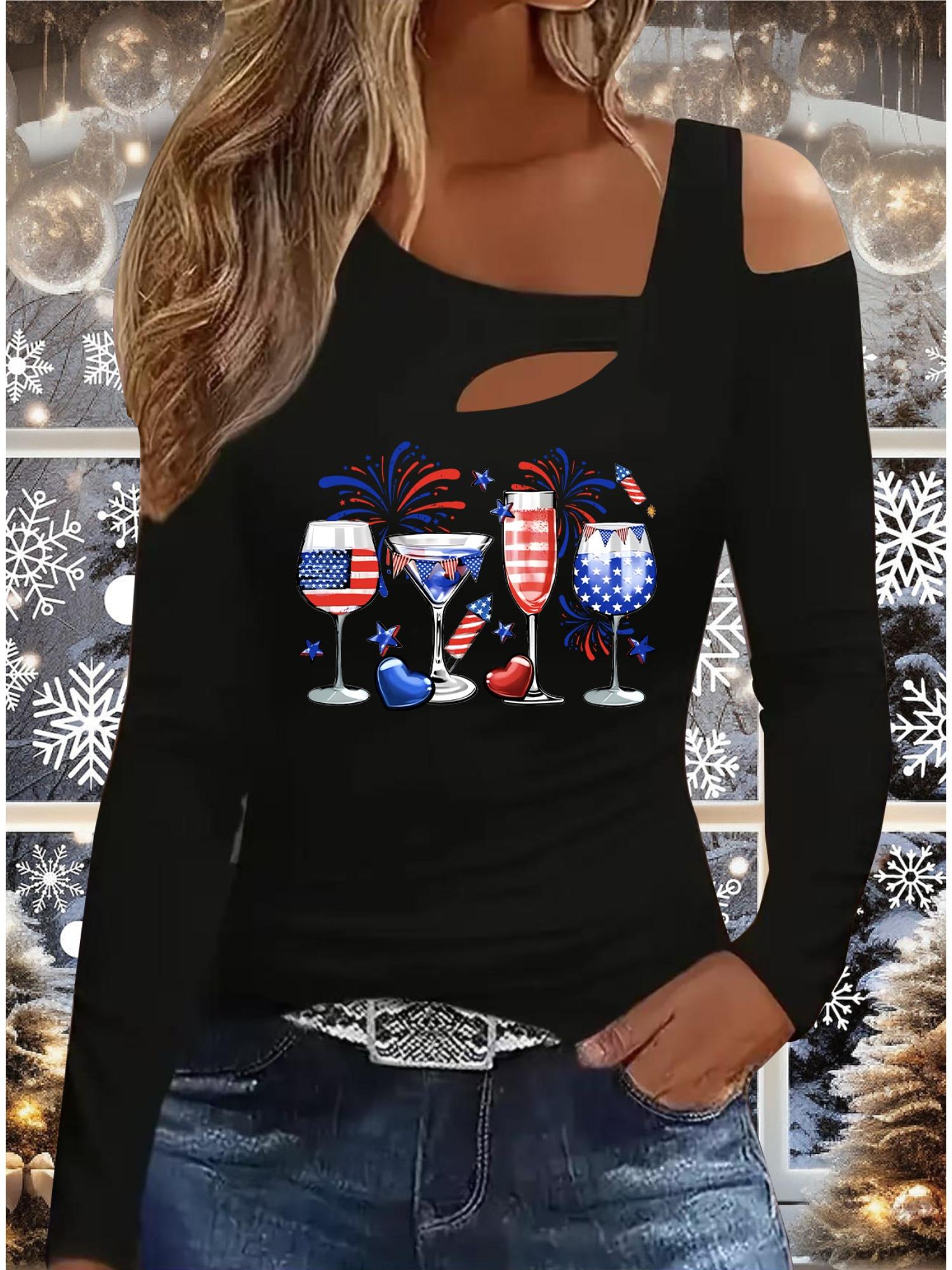 

Осень и Зима Женский Новый Повседневный Топ с Длинным Рукавом Рождественский Узор Идеальный Подарок на Хэллоуин Рождество Футболка XXL чёрный