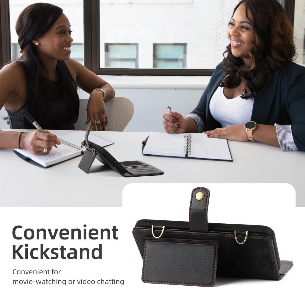 Huawei P40Pro Crossbody Wallet Leather Case with Card Slots, Suitable for A53 and S22U. European and American Style.