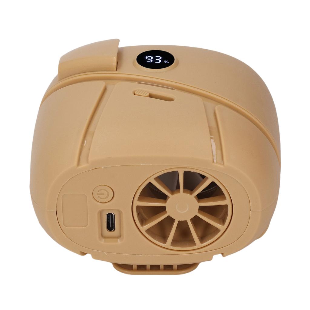 Waist Hanging Fan LED Display Portable Cooling Fan for Outdoor Work 100 Levels Adjustment Scent Diffusion Function