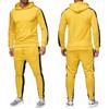 Men'S Hooded Sportswear Two-Piece Long Sleeved Pullover Hoodie Sweatshirt+Sweatpants Set